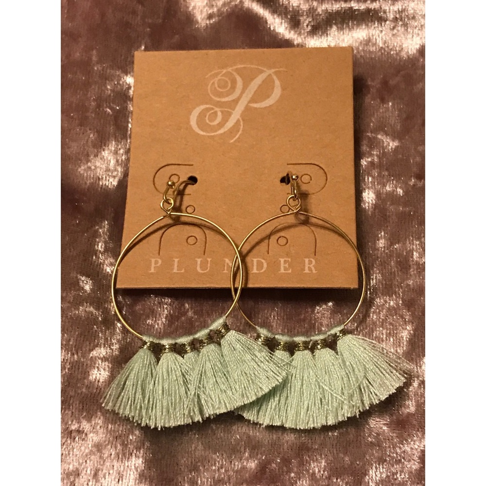 Mint Colored Earrings